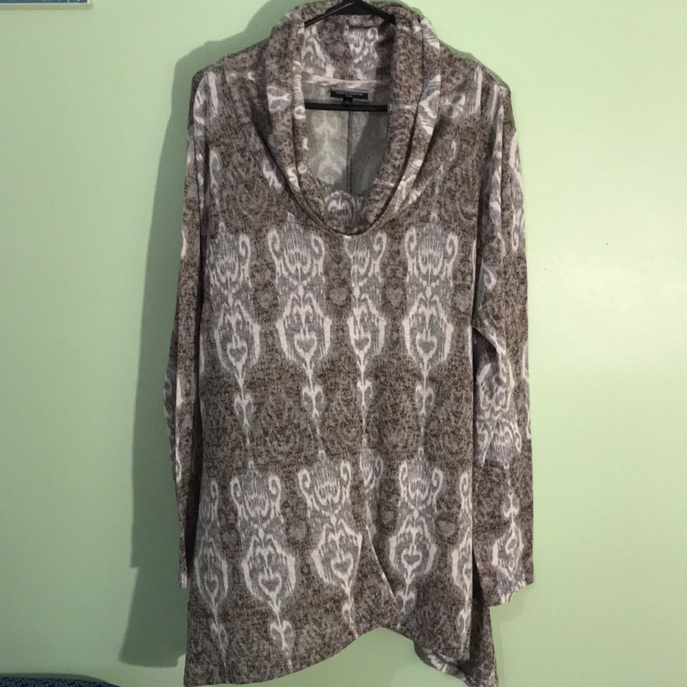 Cowl Neck Knit Tunic